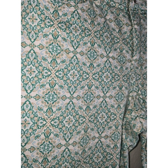 NYDJ for Chico’s Lift Tuck Skinny Pants Women’s 8 Aqua Tan Boho Print –... - Picture 4 of 10